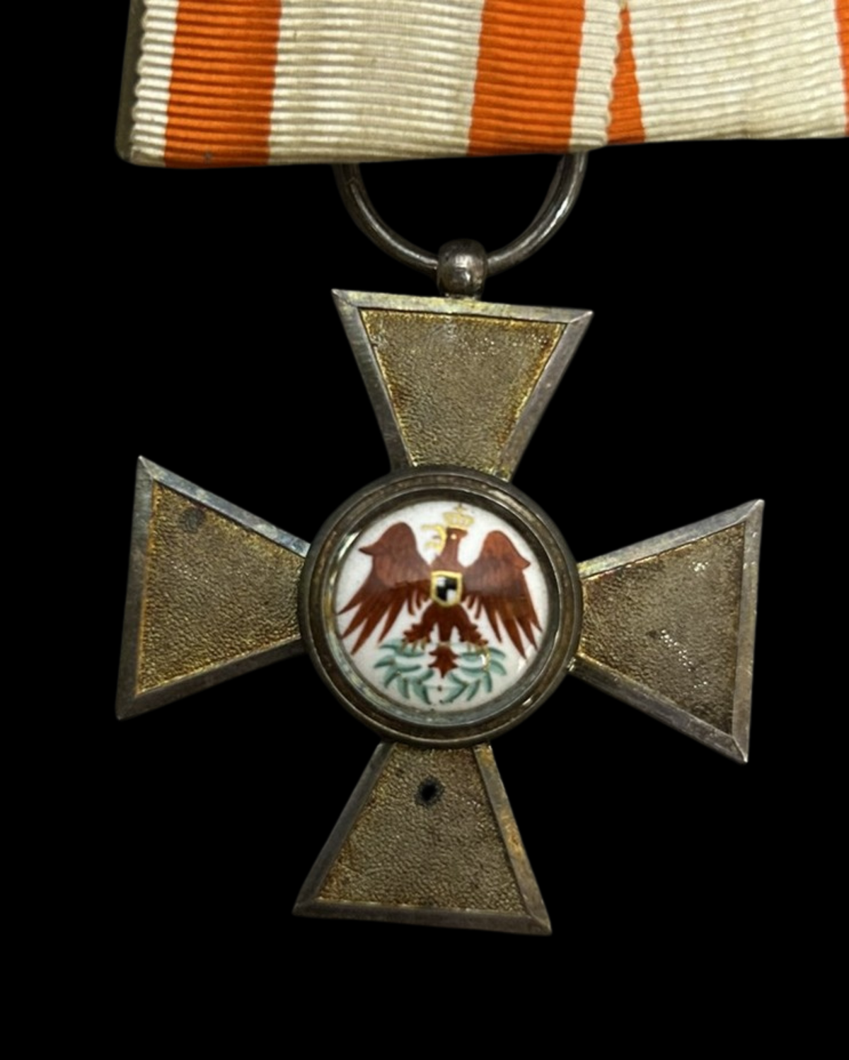 Prussia Two-Place Medal Bar Red Eagle 4th Class and Crown Order 50 Years