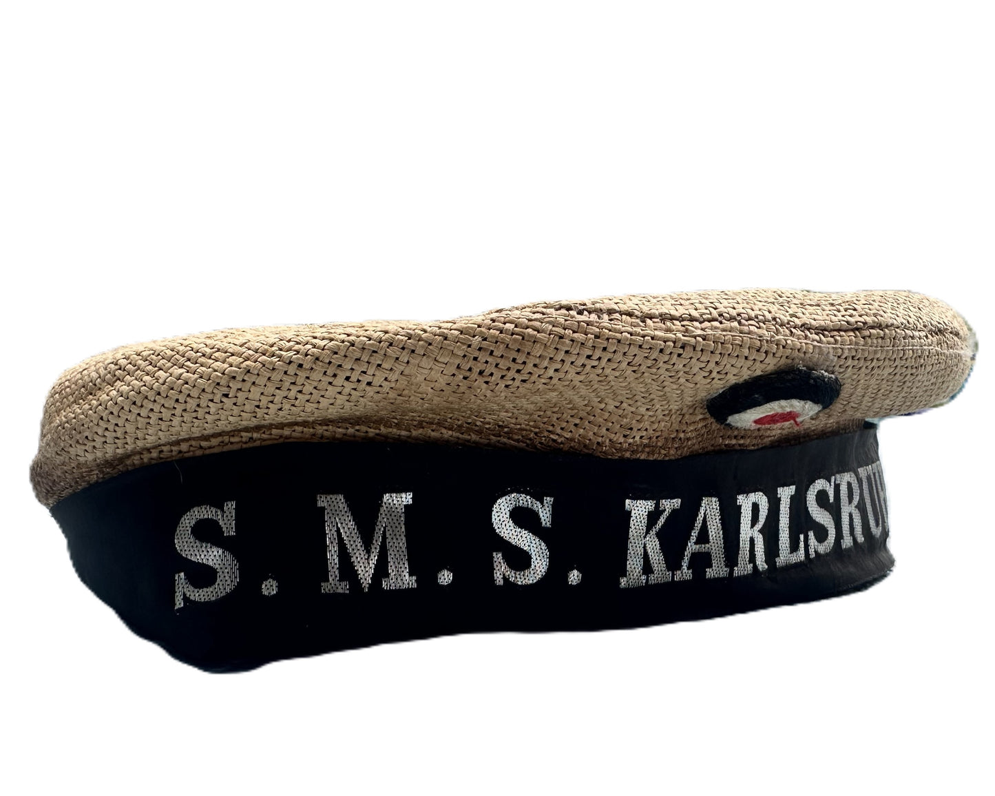 Imperial German Navy S.M.S. Karlsruhe Straw Sailor Cap (WWI Era)