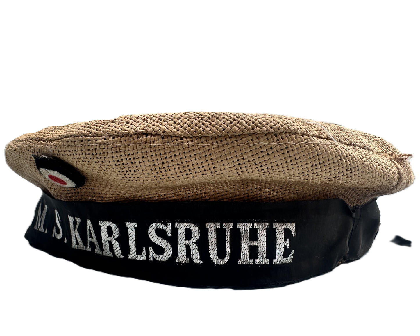 Imperial German Navy S.M.S. Karlsruhe Straw Sailor Cap (WWI Era)