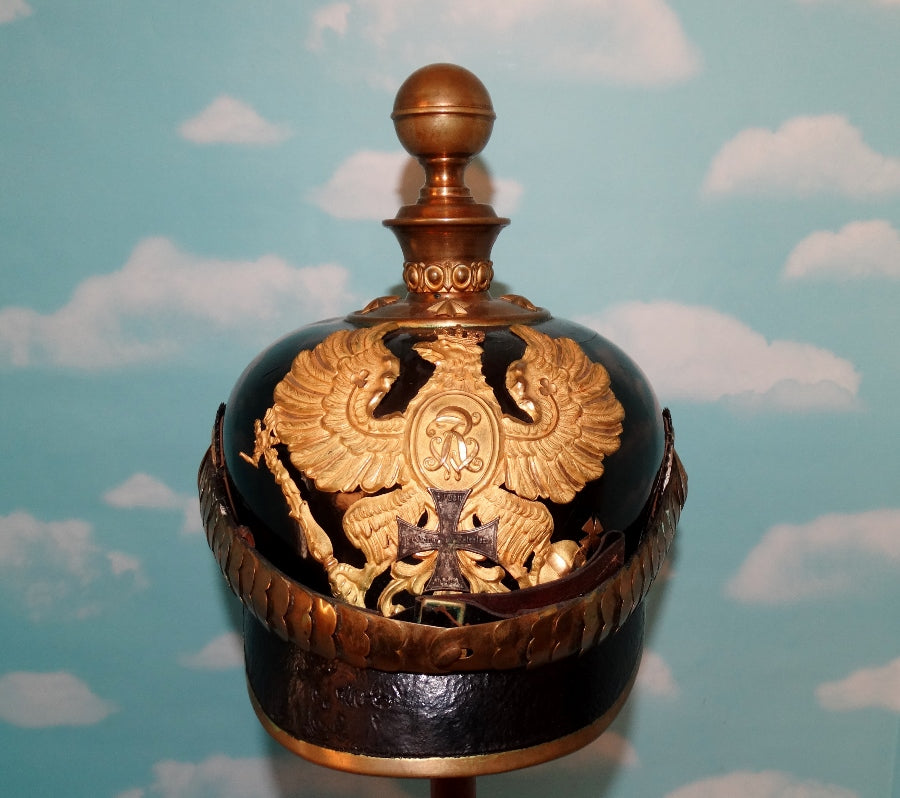 Prussia Kugelhelm Reserve Officer Feldartillerie - With "FRW" Wappen - Derrittmeister Militaria Group