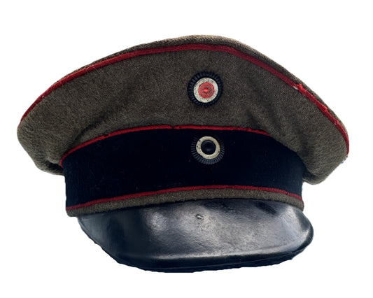 Prussian NCO M1910 Feldgrau Artillery Schirmütze (Visor Cap)