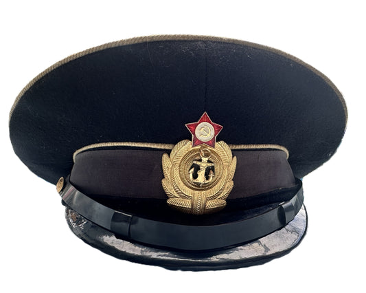 USSR Navy Admiral Visor Cap