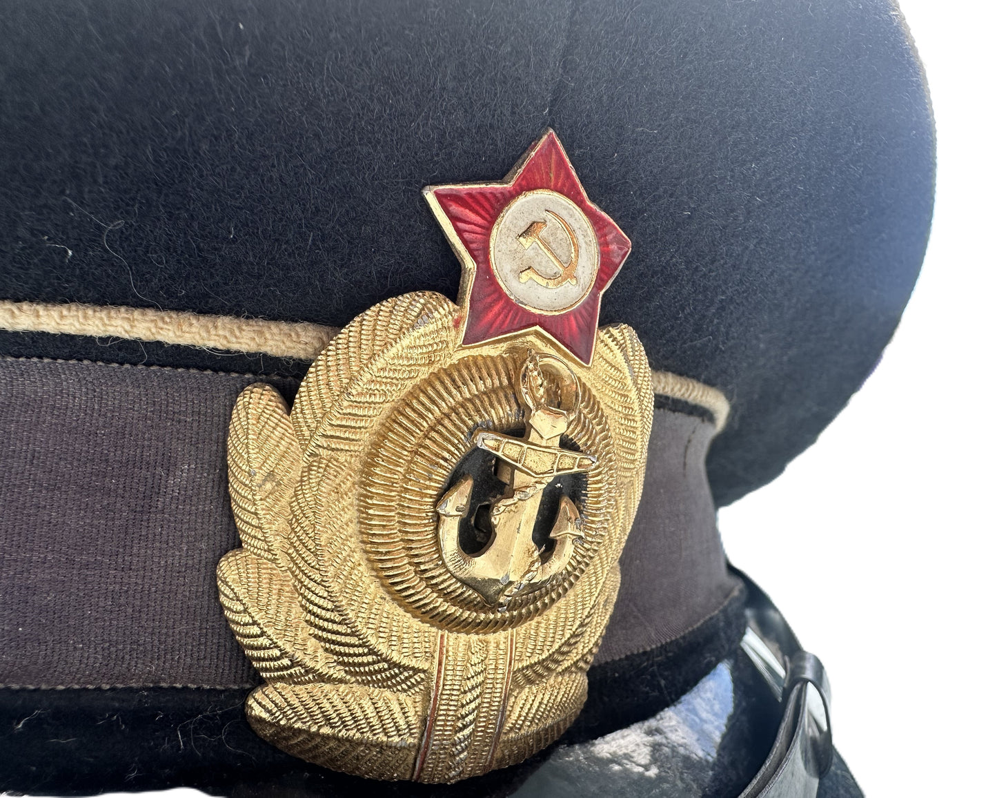 USSR Navy Admiral Visor Cap