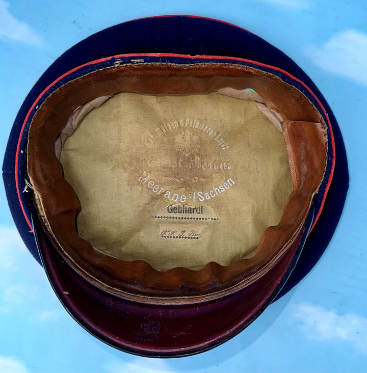 Saxony Visor Cap Pre 1897 - Derrittmeister Militaria Group