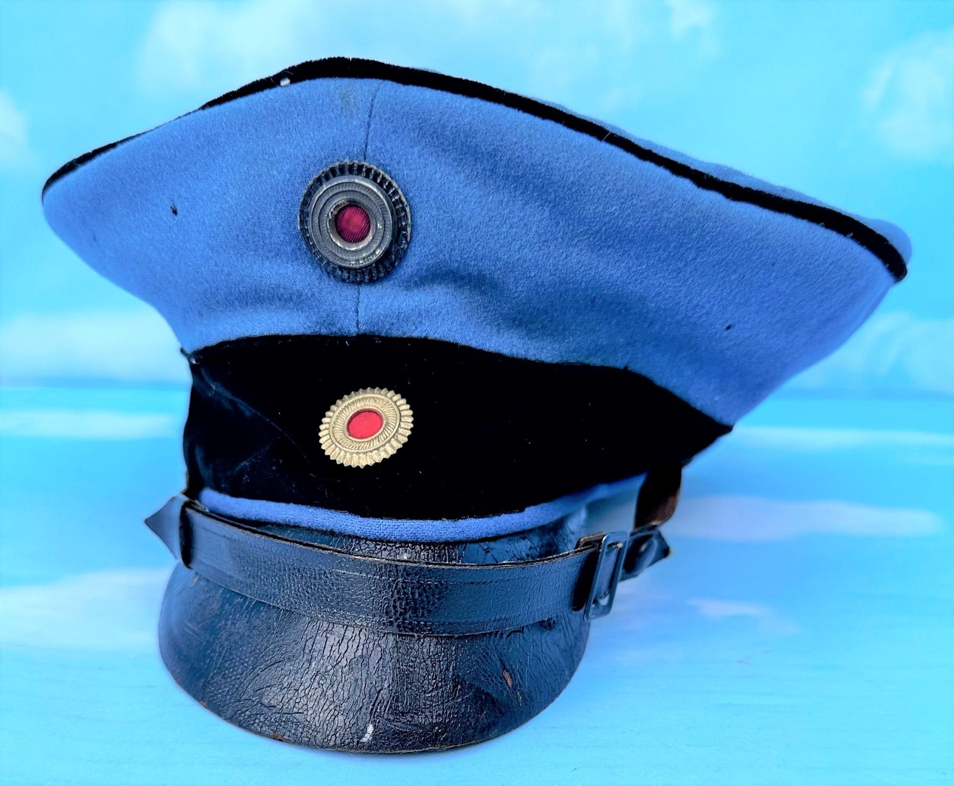 Baden Officer visor cap artillery regiment - Derrittmeister Militaria Group