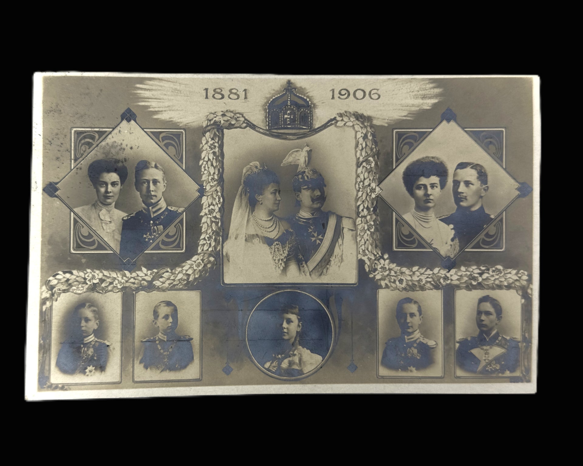 Kaiser Wilhelm II Silver Wedding Postcard to Lyndall Droske 1913