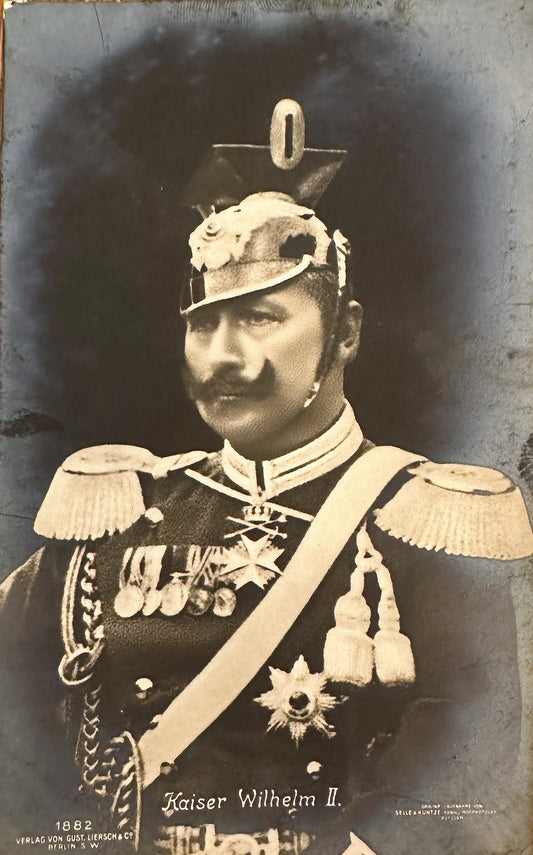 Prussia Postcard Kaiser Wilhelm II Dressed as Ulanen - Derrittmeister Militaria Group