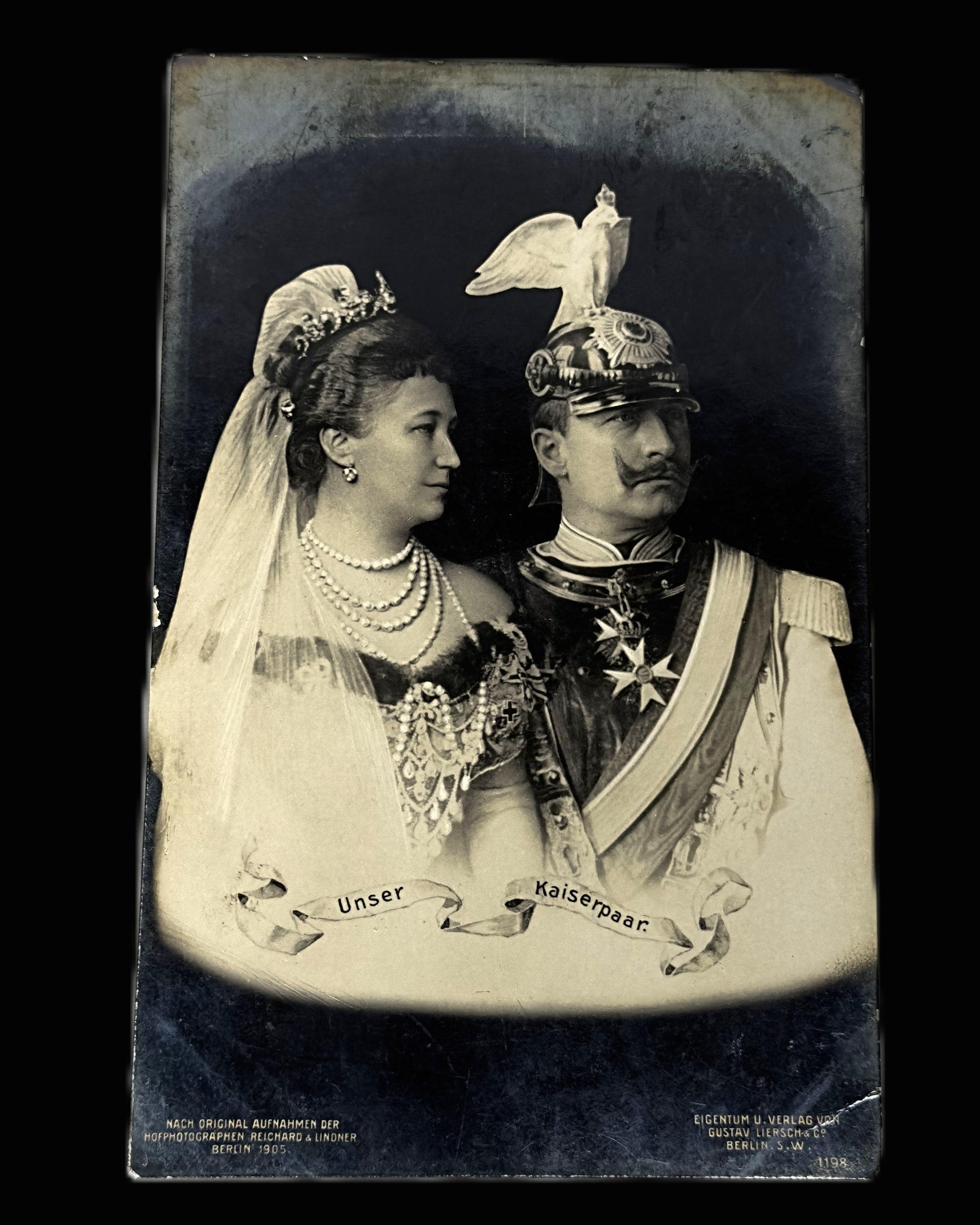Kaiser Wilhelm II and Augusta Victoria Unser Kaiserpaar Postcard 1905