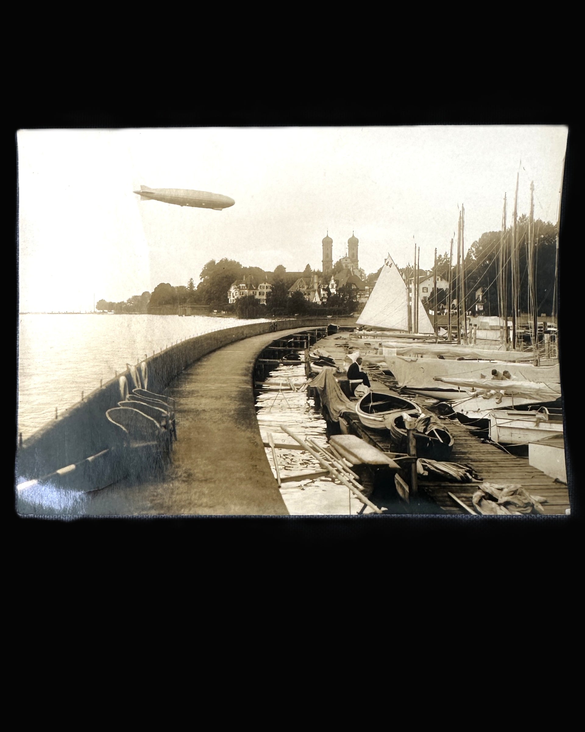 German Zeppelin LZ 126 ZR-3 Press Photo First Flight Friedrichshafen 1924