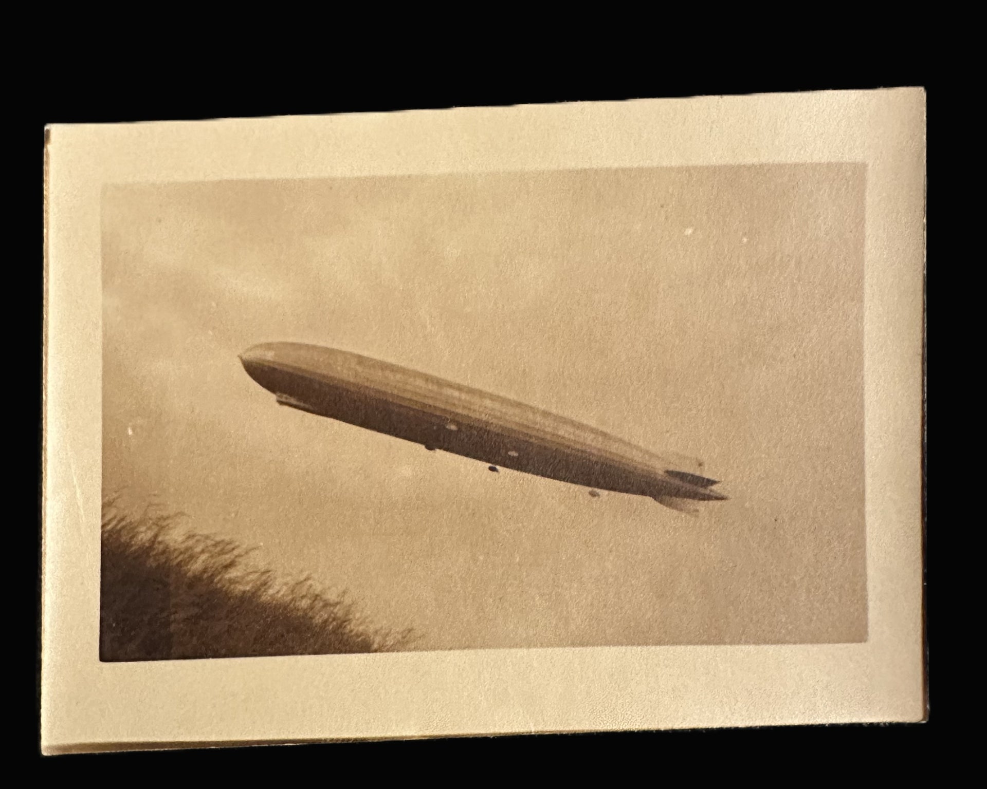 German Zeppelin In Flight Real Photo, c.1900-1918