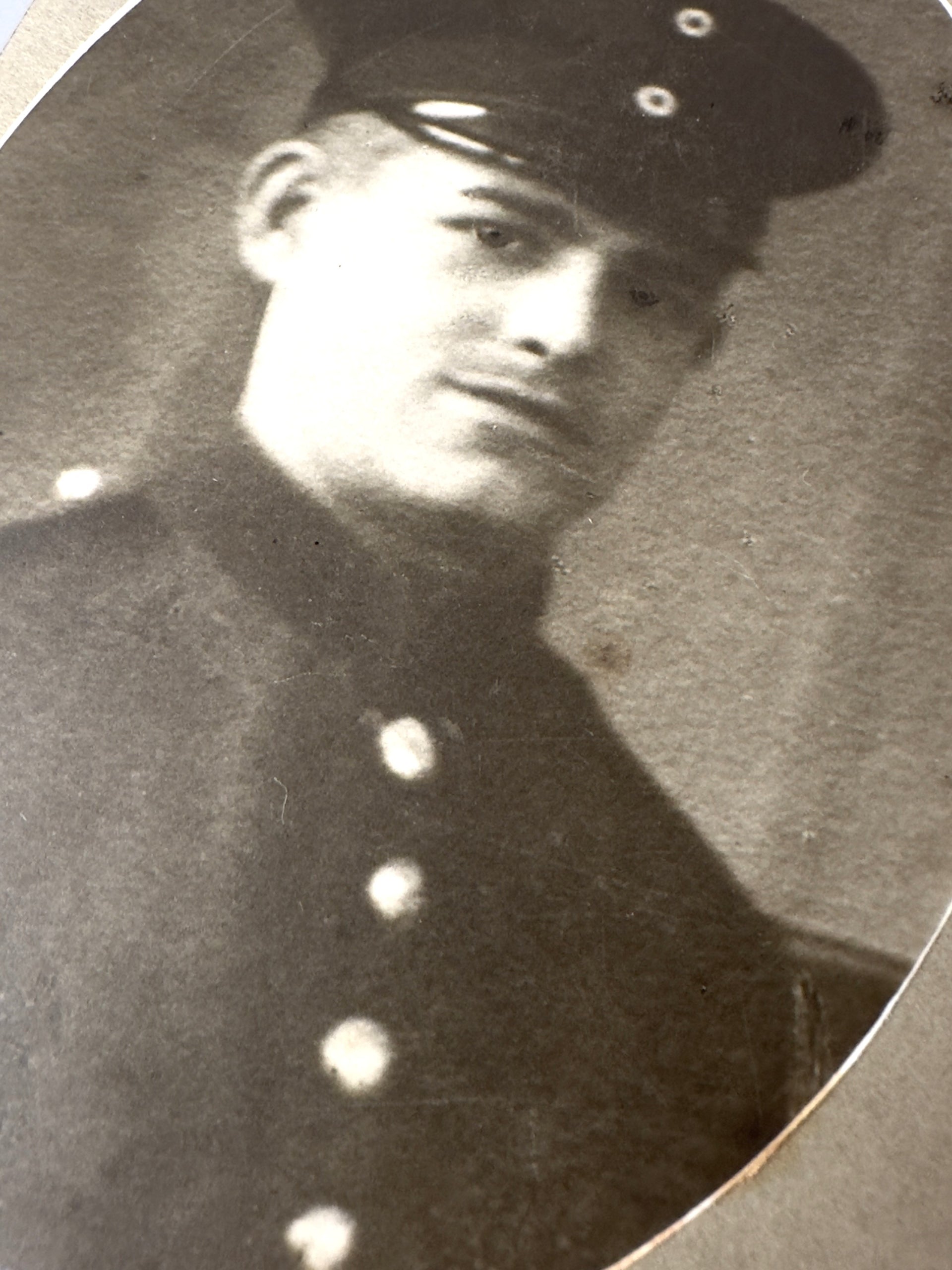 Imperial German Soldier Portrait Cabinet Photograph by Atelier Hülter, Breslau