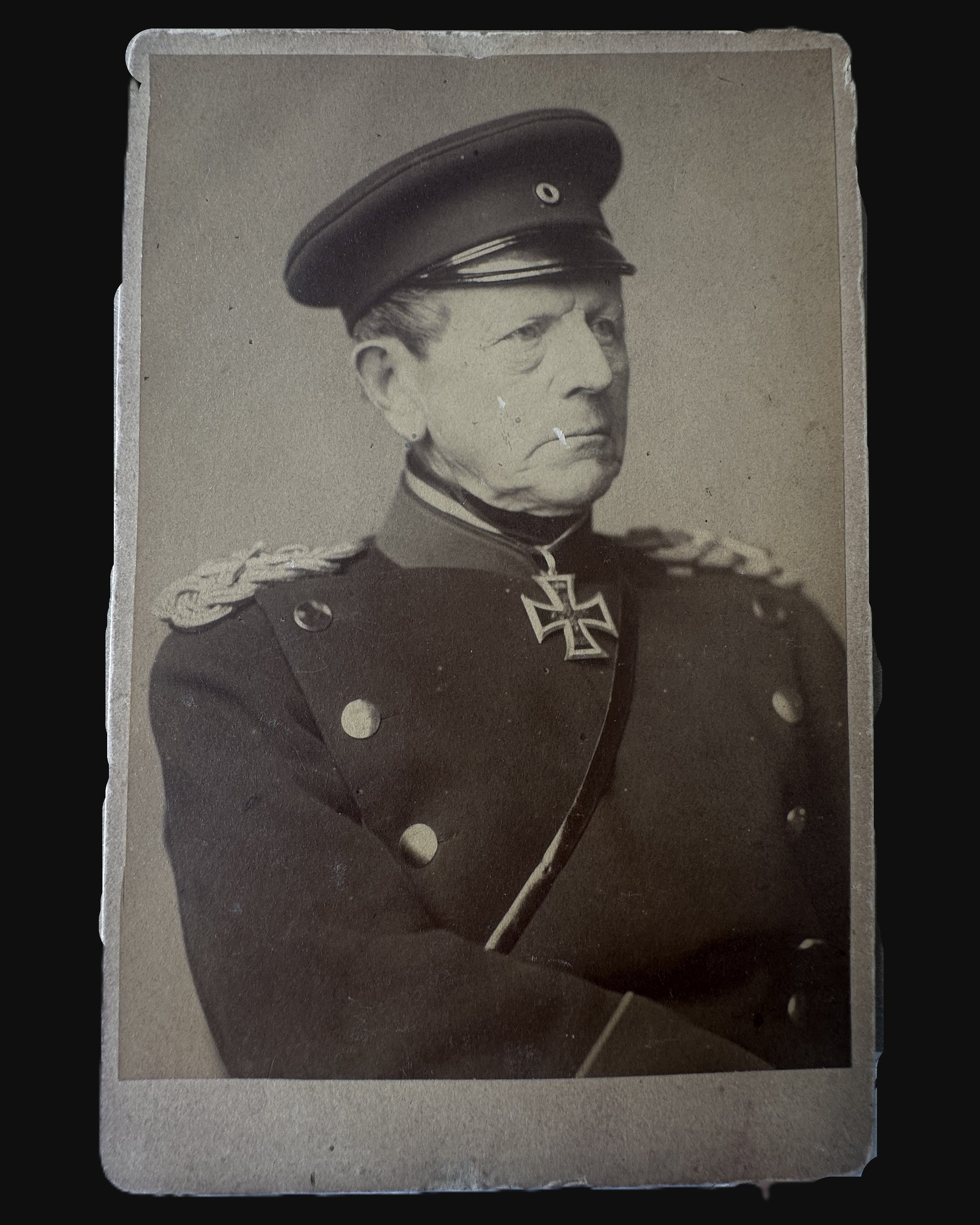 Helmuth von Moltke Elder Cabinet Card F. Jamrath Berlin c.1875 Iron Cross Chief