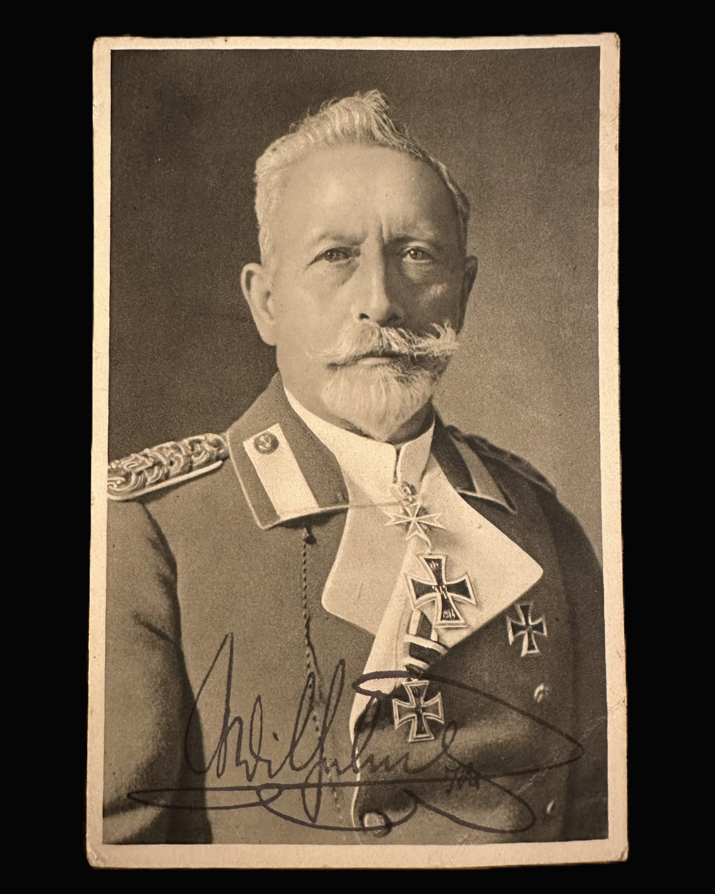 WWI German Signed Photo Postcard General Karl von Einem Pour le Mérite 3rd Army