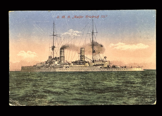 Postcard of S.M.S. "Kaiser Friedrich III"