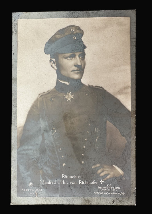 Original WWI Postcard of Rittmeister Manfred Freiherr von Richthofen