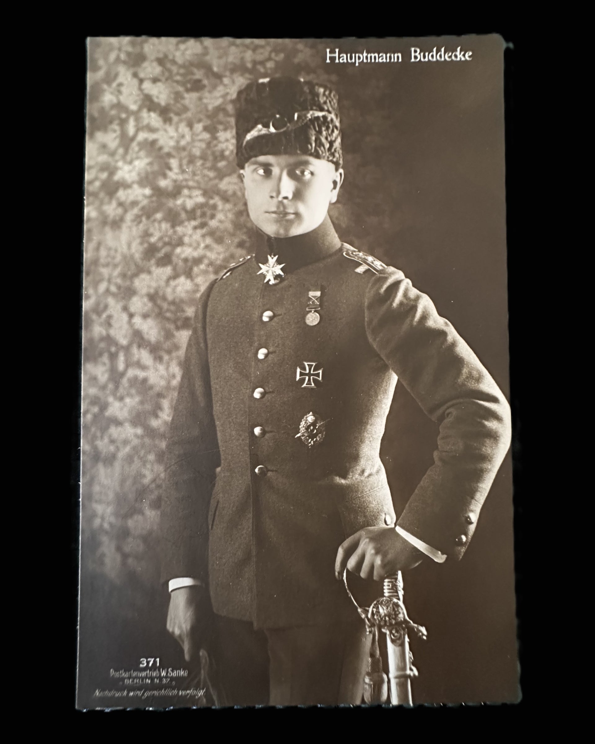 Hauptmann Rudolf Berthold Sanke Postcard