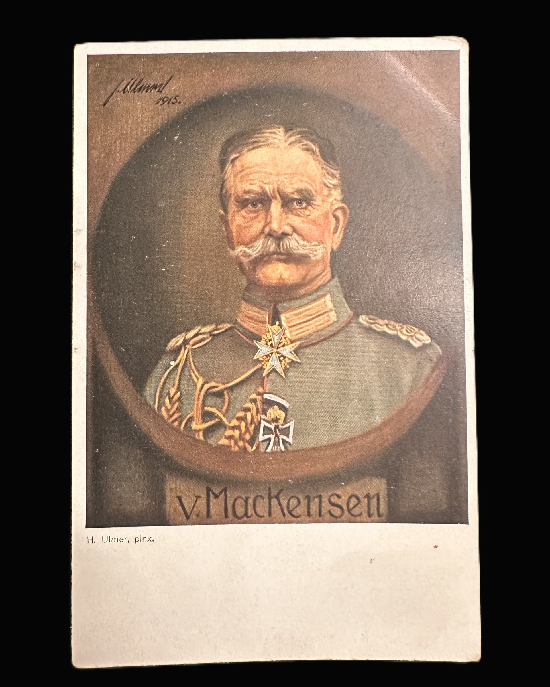 WWI Portrait Postcard – Field Marshal von Mackensen by H. Ulmer (1915)