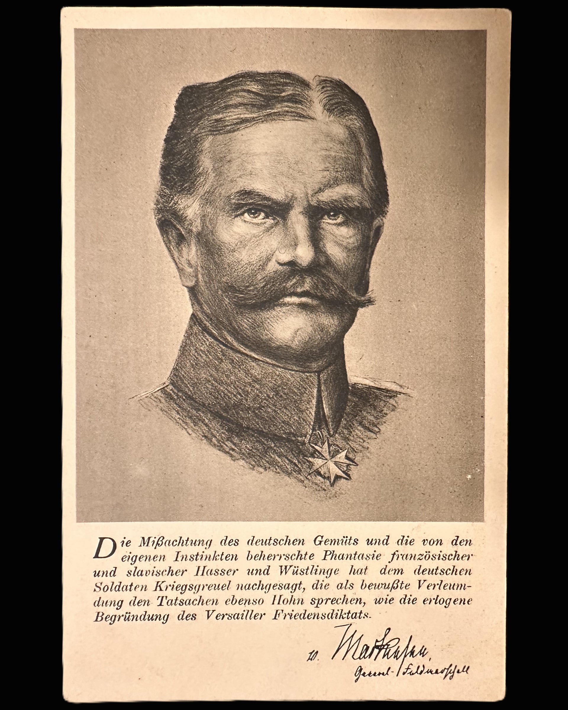 Imperial German Postcard of Generalfeldmarschall von Mackensen