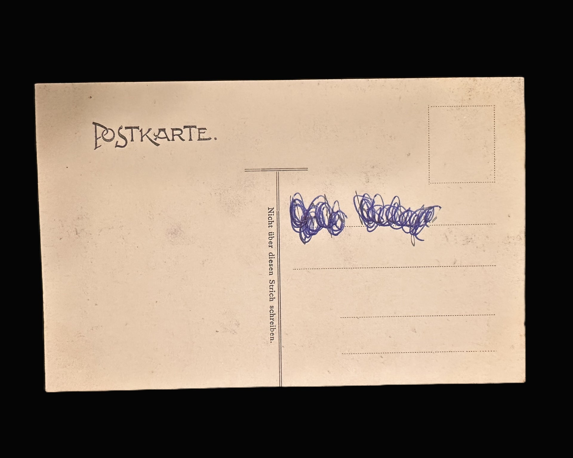 Imperial German Postcard with Estate View and 1908 Handwritten Inscription