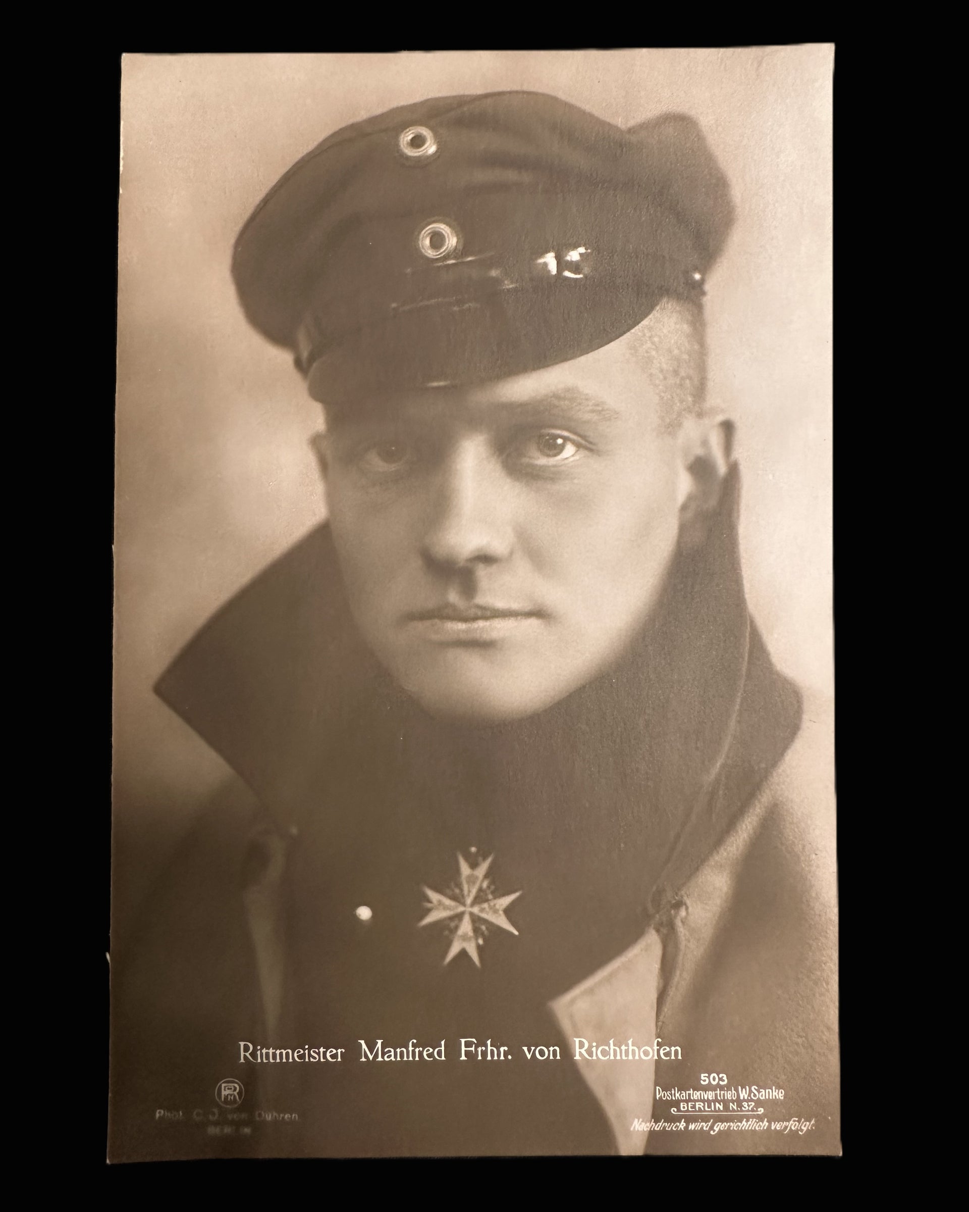 Rittmeister Manfred Frhr. von Richthofen Sanke 503 Postcard