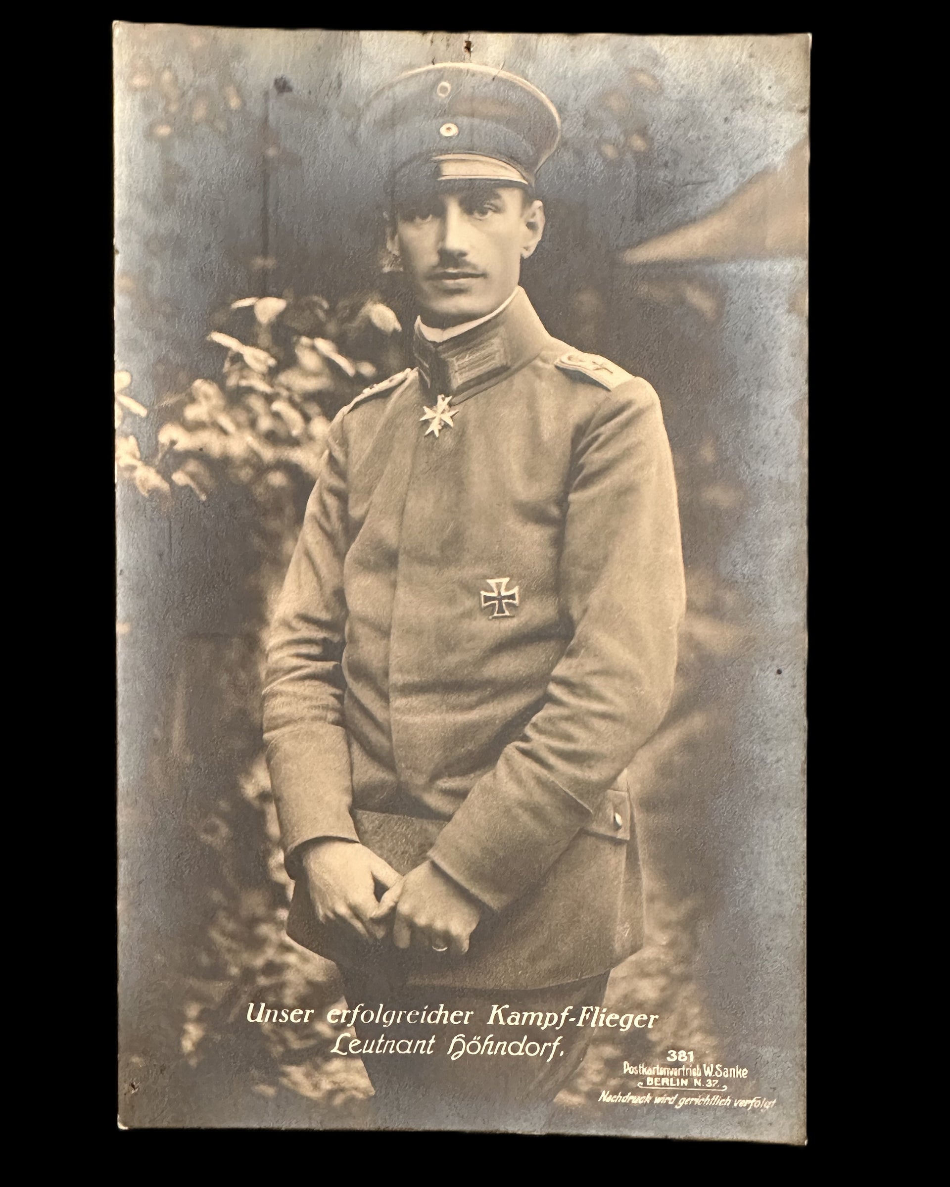 WWI German Air Service Sanke Postcard “Unser Erfolgreicher Kampf-Flieger” Höhndorf