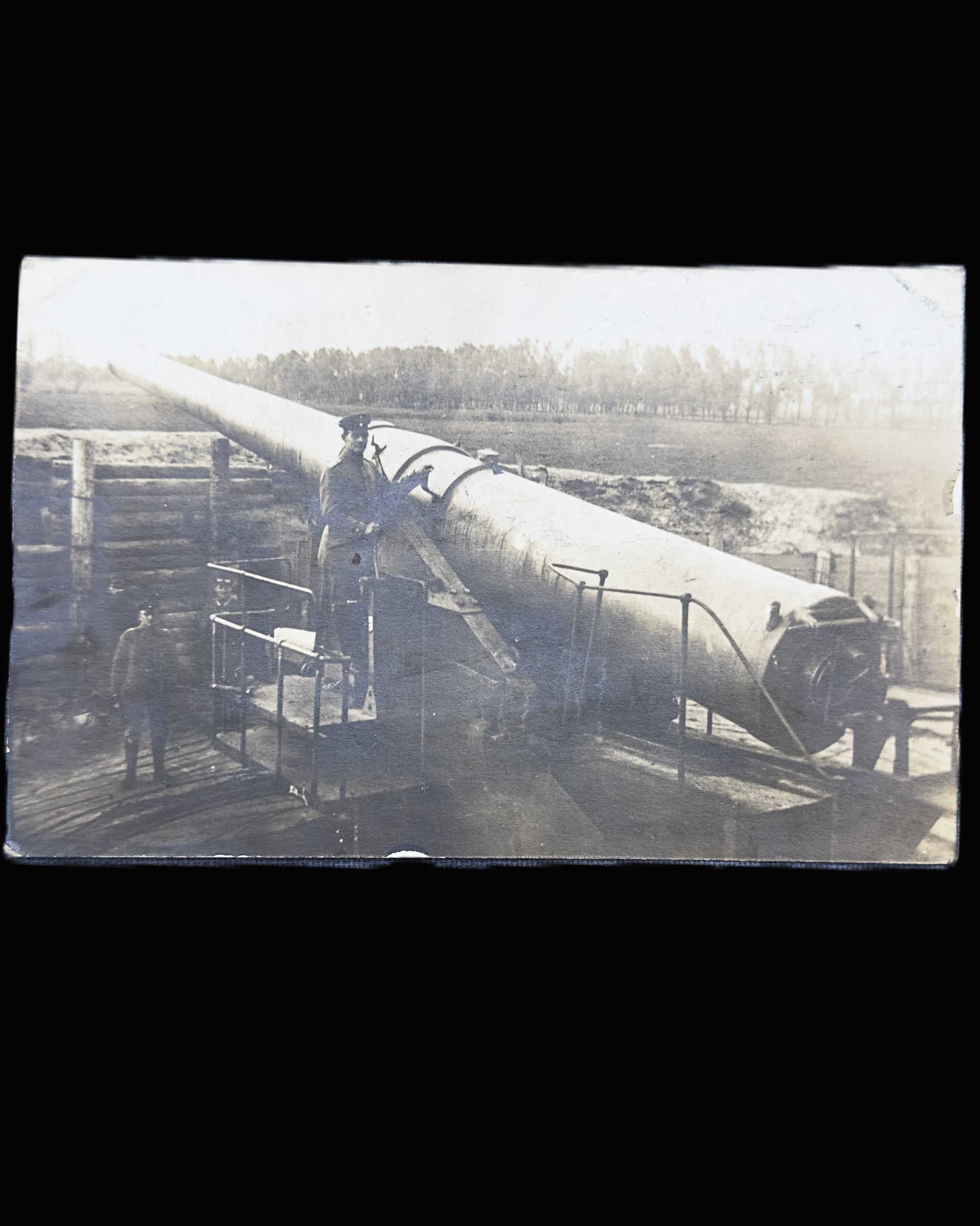 Imperial German WWI Long-Range Heavy Artillery 125 km RPPC Photo Postcard