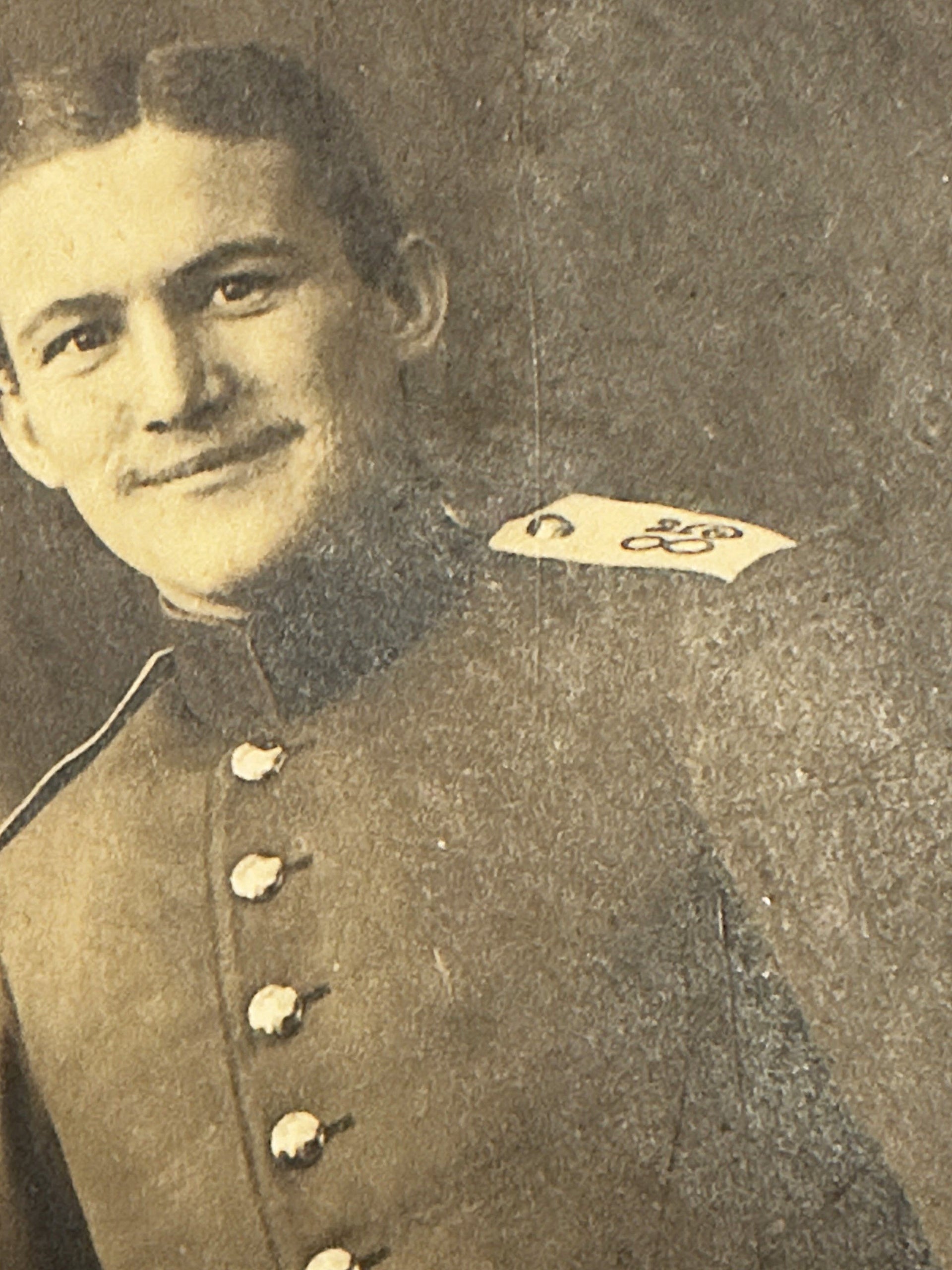 Imperial German Cabinet Card Prussian Soldier Pickelhaube Kiel Photographer Schmidt