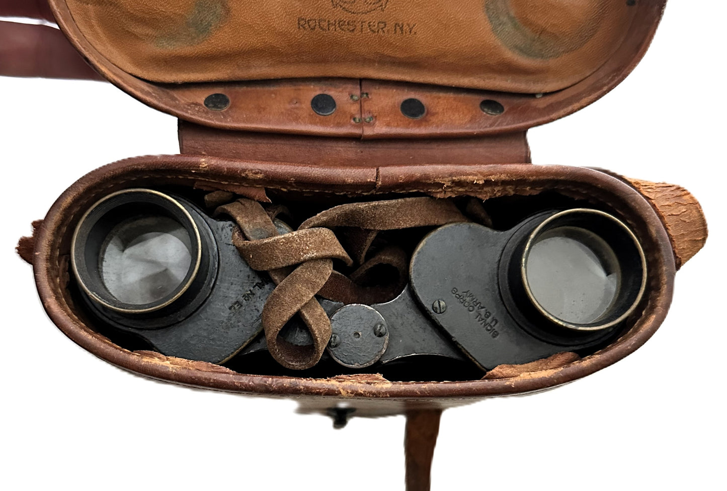 US Naval Gun Factory Binoculars with Case