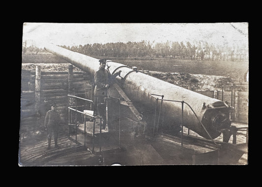 German Artillery Postcard - "Big Bertha" Siege Gun