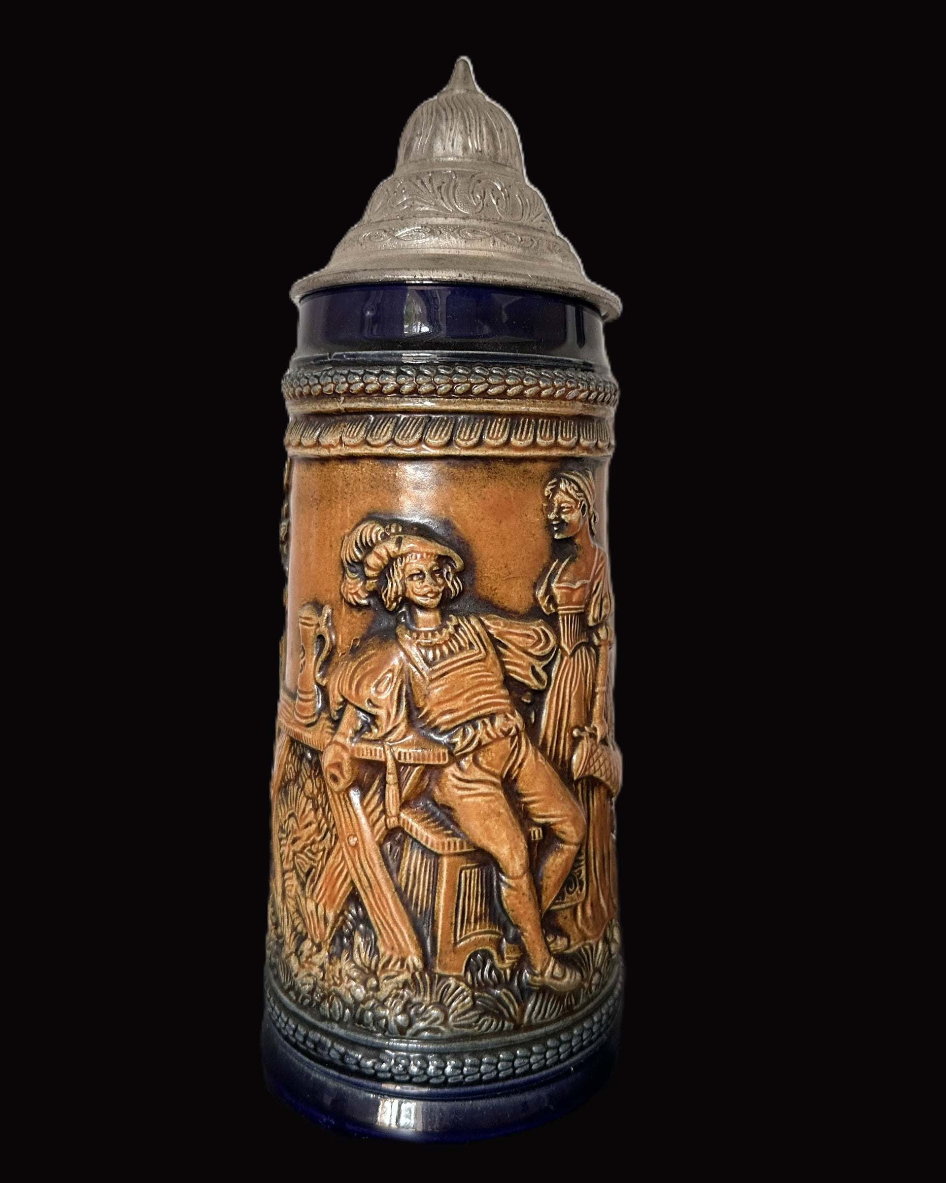Gerz West Germany Beer Stein with Pewter Lid