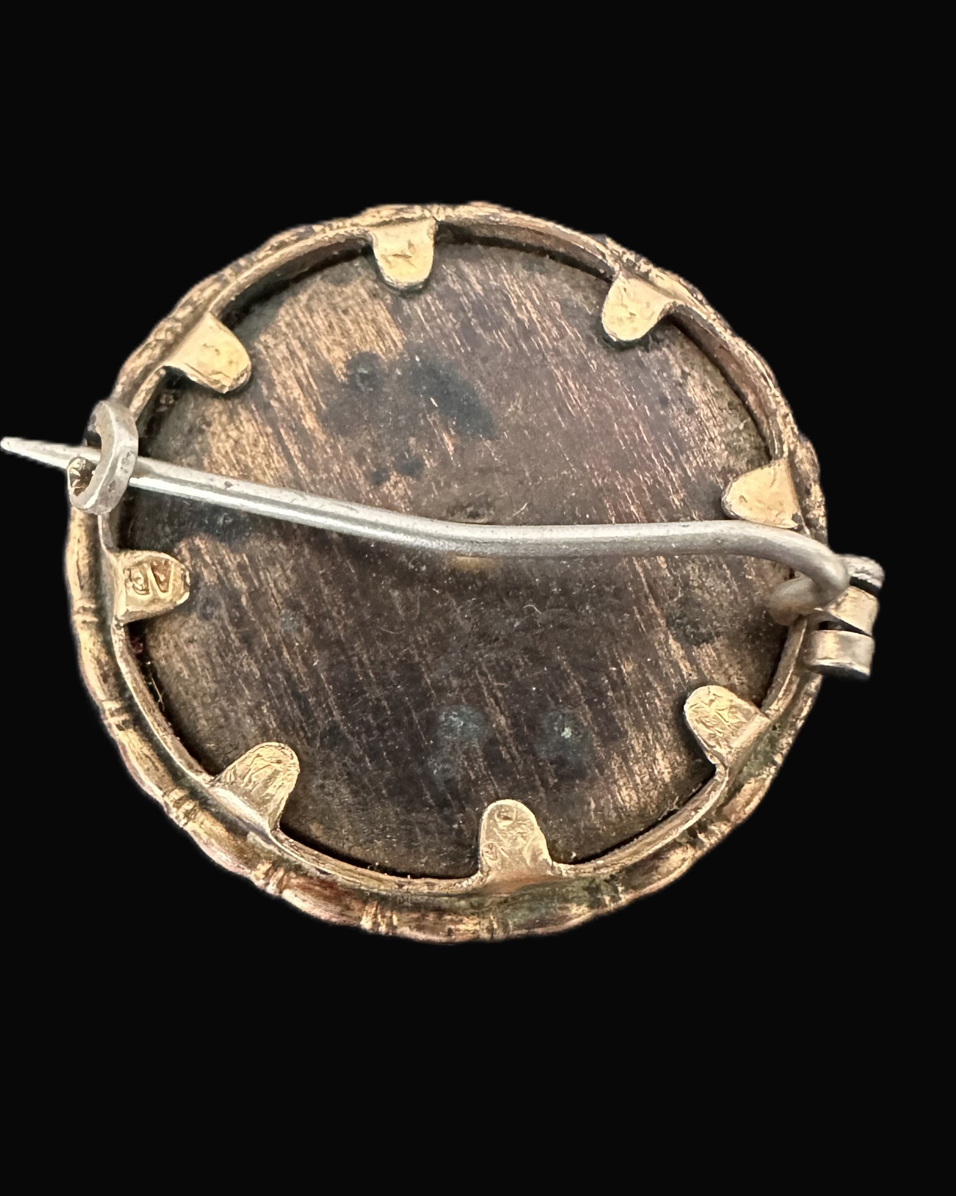 Imperial German Soldier’s Portrait Brooch – Handcrafted Keepsake
