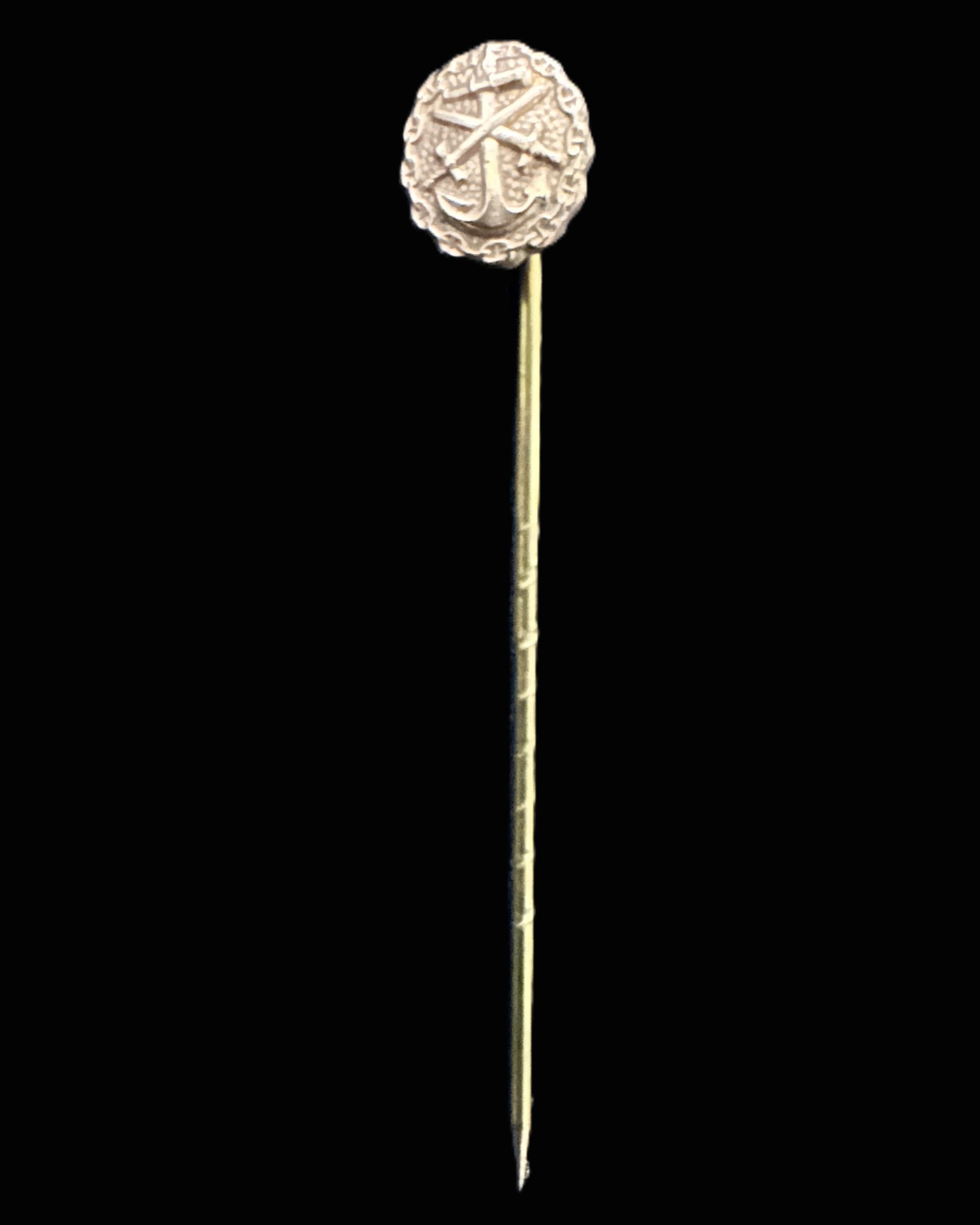 Imperial German Naval Wound Badge Stickpin (Miniature)