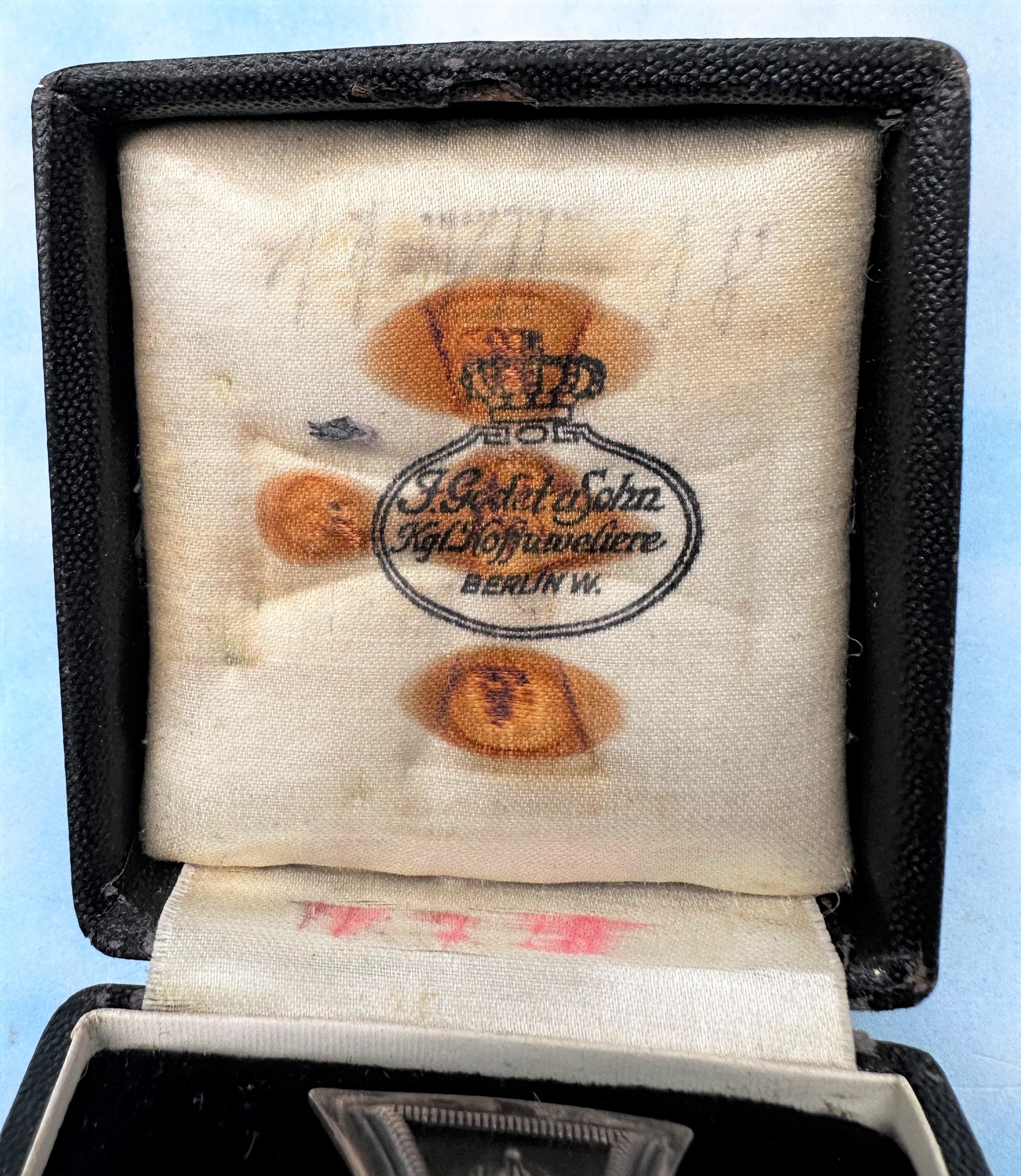 German 1914 Iron Cross 1st Class - J. Godet & Sohn - Vaulted - With Side Hooks - In the Original Presentation Case - Derrittmeister Militaria Group