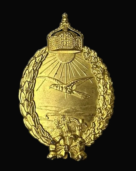 Imperial German Navy Landplane Pilot Badge by Hugo Schaper in Case