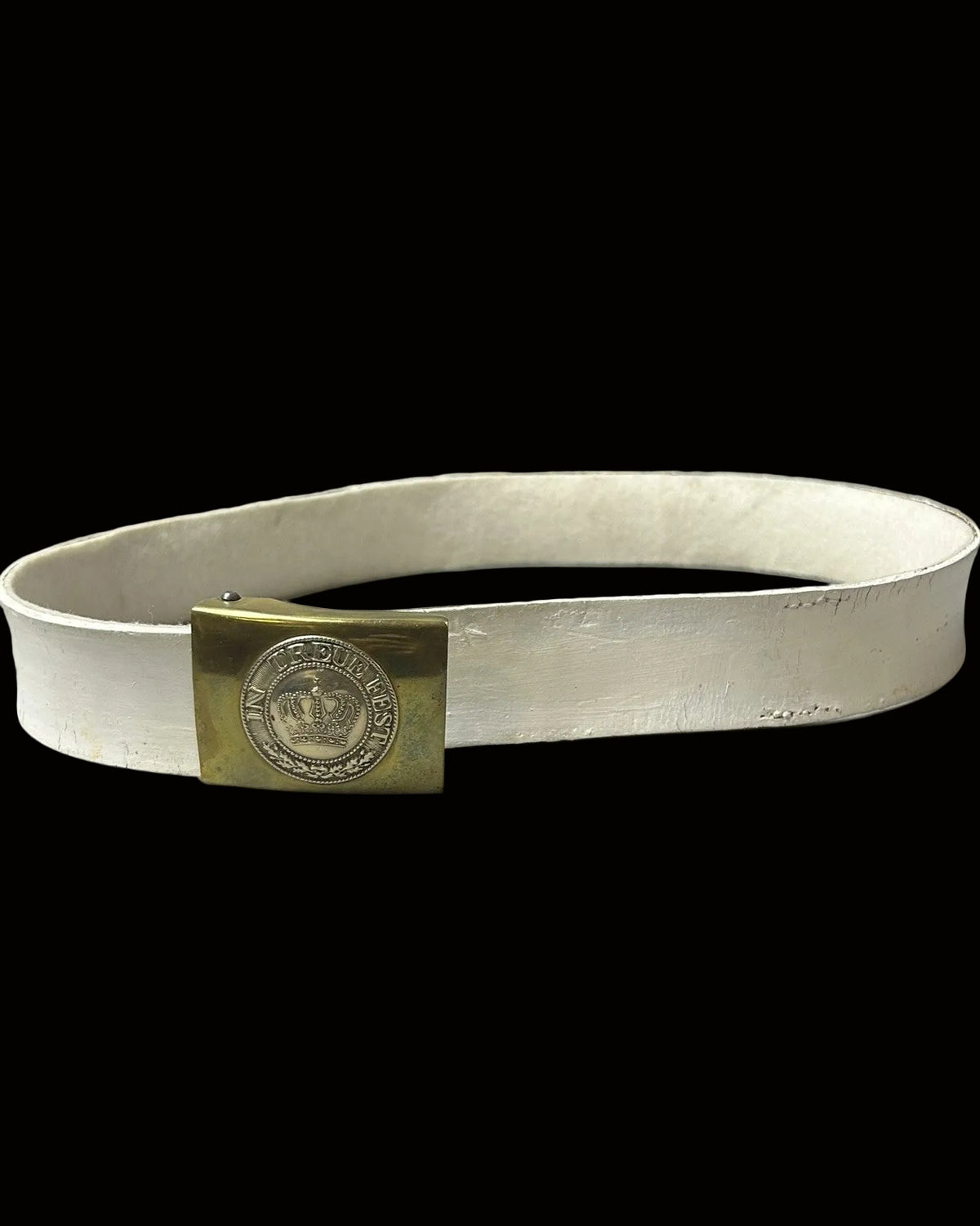 Bavaria – Enlisted Man’s White Leather Parade Belt and Buckle
