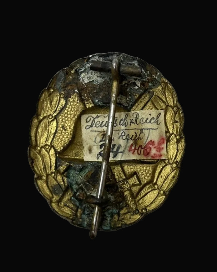 Imperial German Army 1918 Wound Badge in Gold