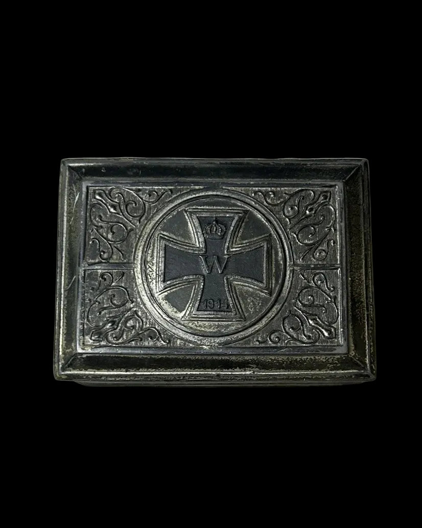 WWI Imperial German Patriotic Box With 1914 Iron Cross