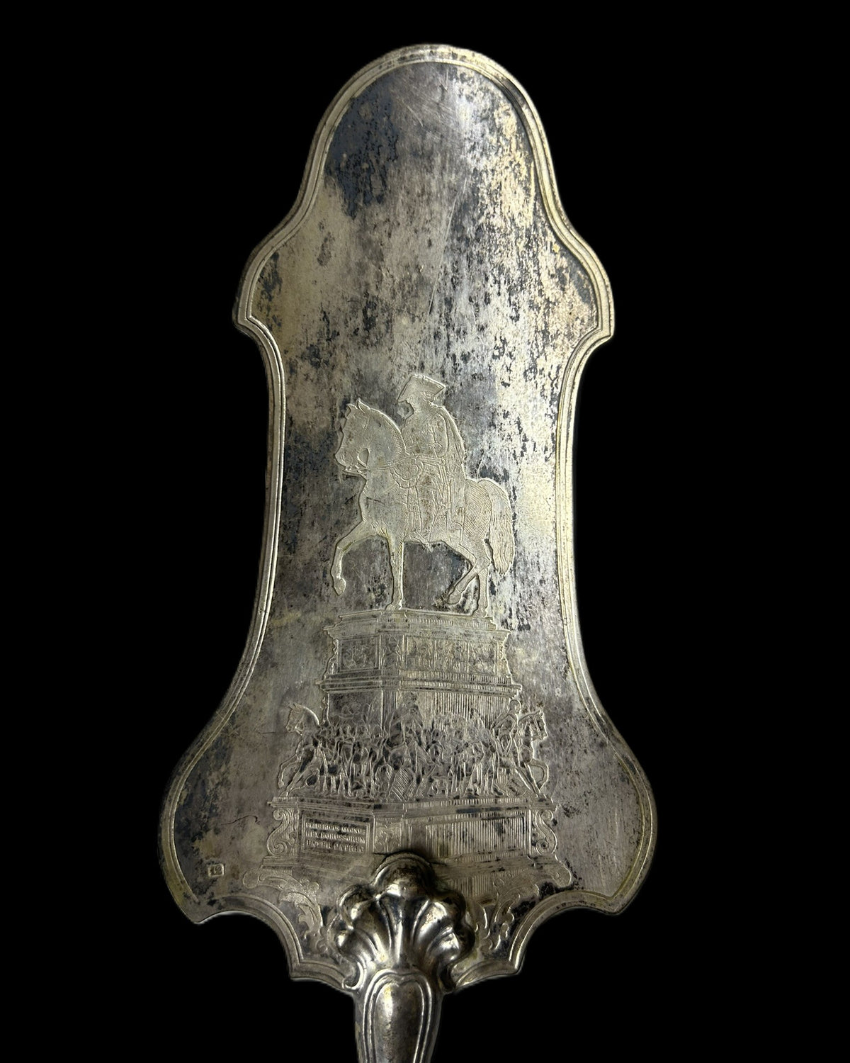 Imperial German Kaiser Wilhelm I Monument Silver-Plated Serving Piece