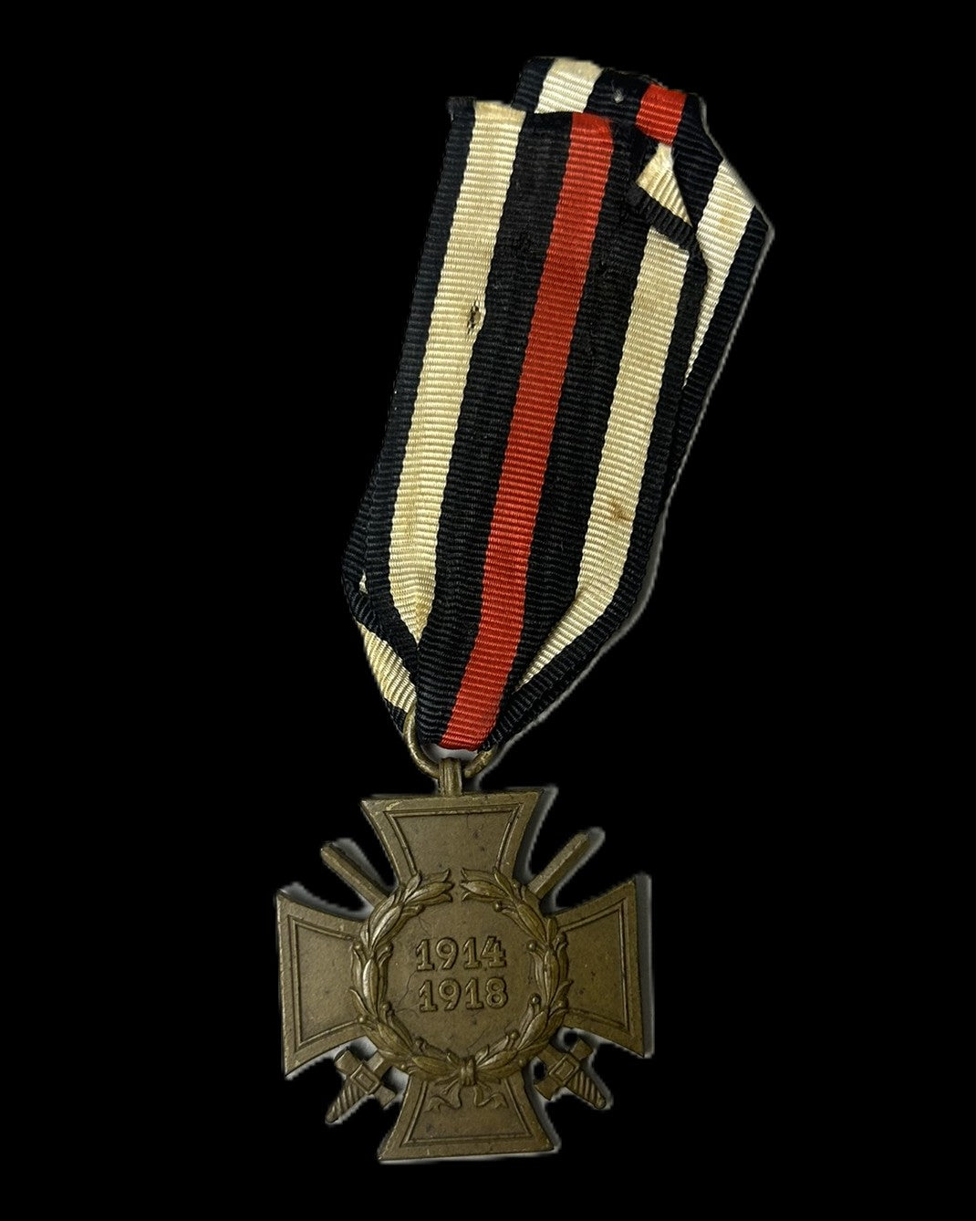 German WWI Hindenburg Cross for Front Combatants with Named 1934 Award Document