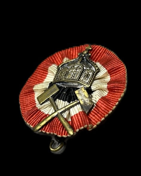 German Miniature Mining Association Badge Ad. Schwerdt Stuttgart
