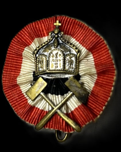 German Miniature Mining Association Badge Ad. Schwerdt Stuttgart