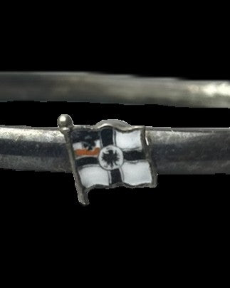 Imperial German Patriotic Bangle Bracelet with Naval War Ensign
