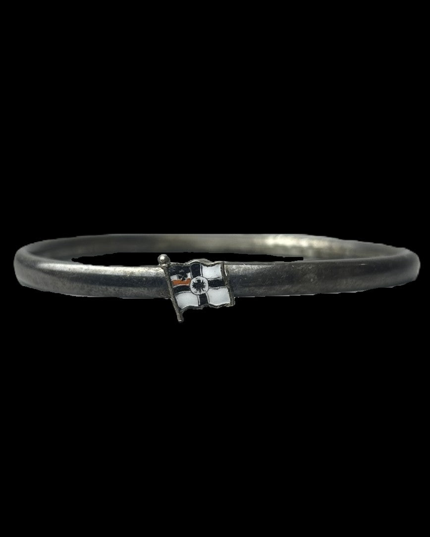 Imperial German Patriotic Bangle Bracelet with Naval War Ensign