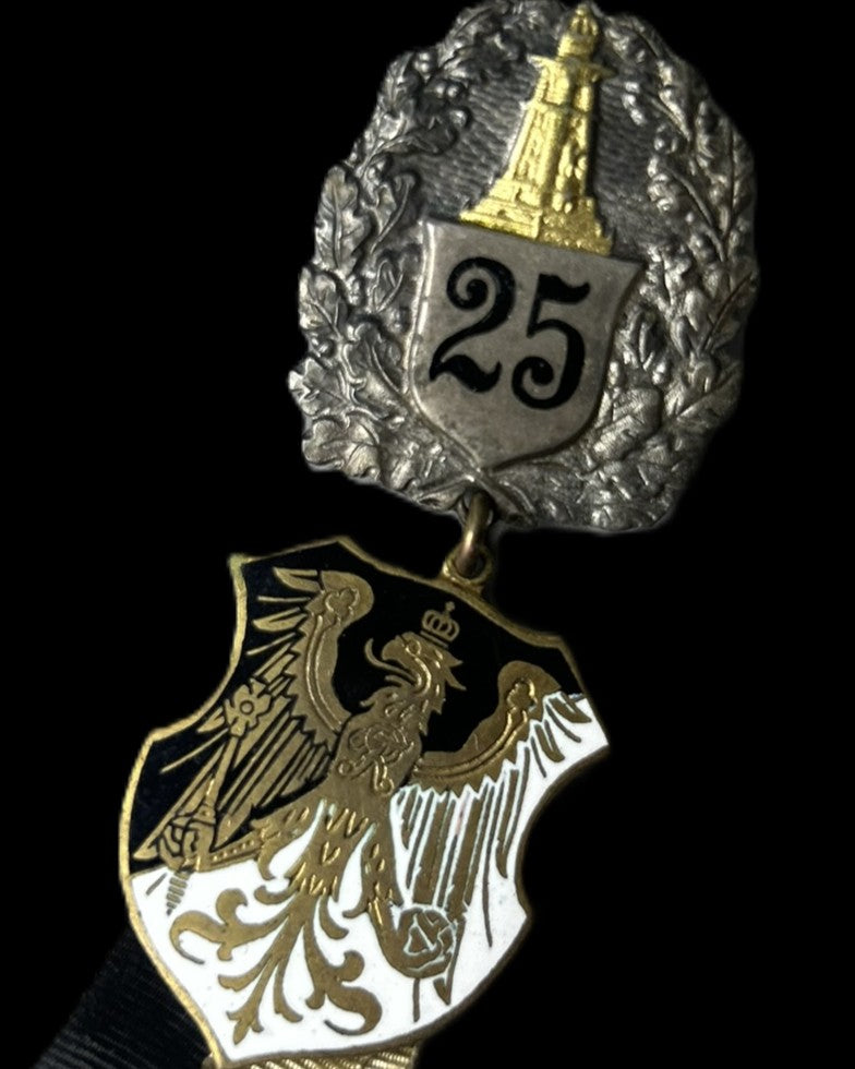 Prussian Landeskriegerverband 25-Year Membership Veteran Badge