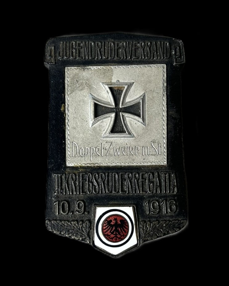 Imperial German 1916 Jugendruderverband Kriegsruderregatta Plaquette