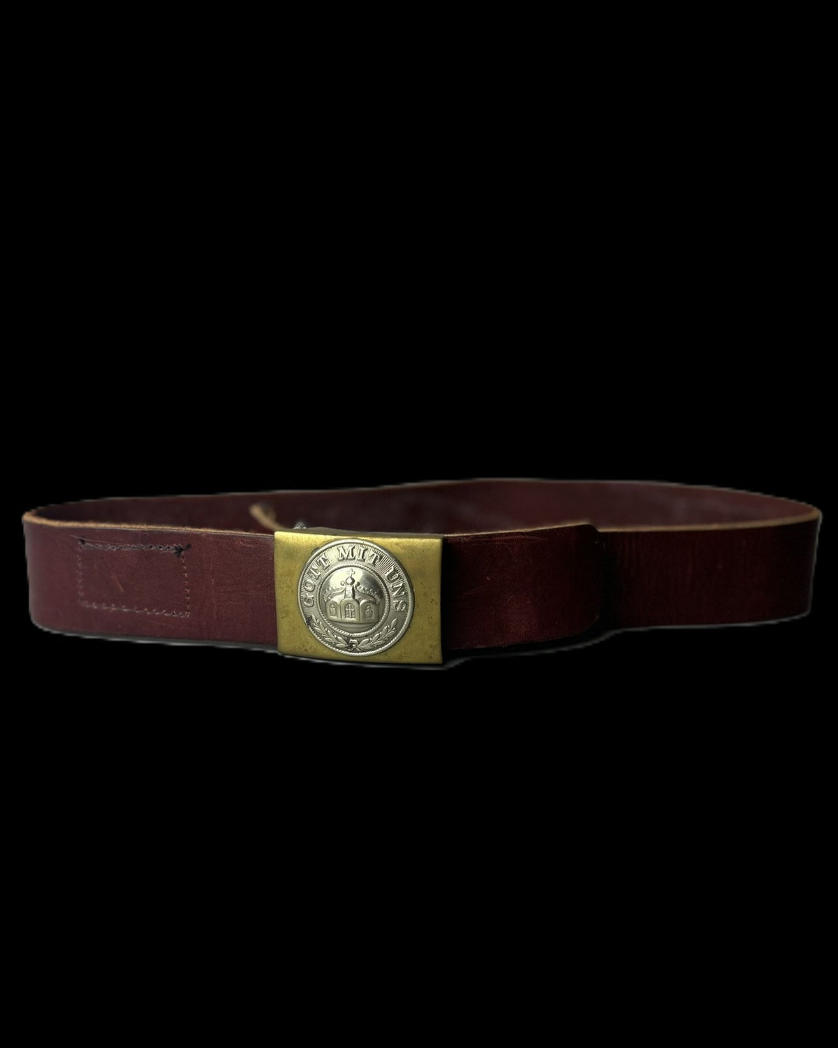 Imperial German Prussian Enlisted Leather Belt and Gott Mit Uns Buckle