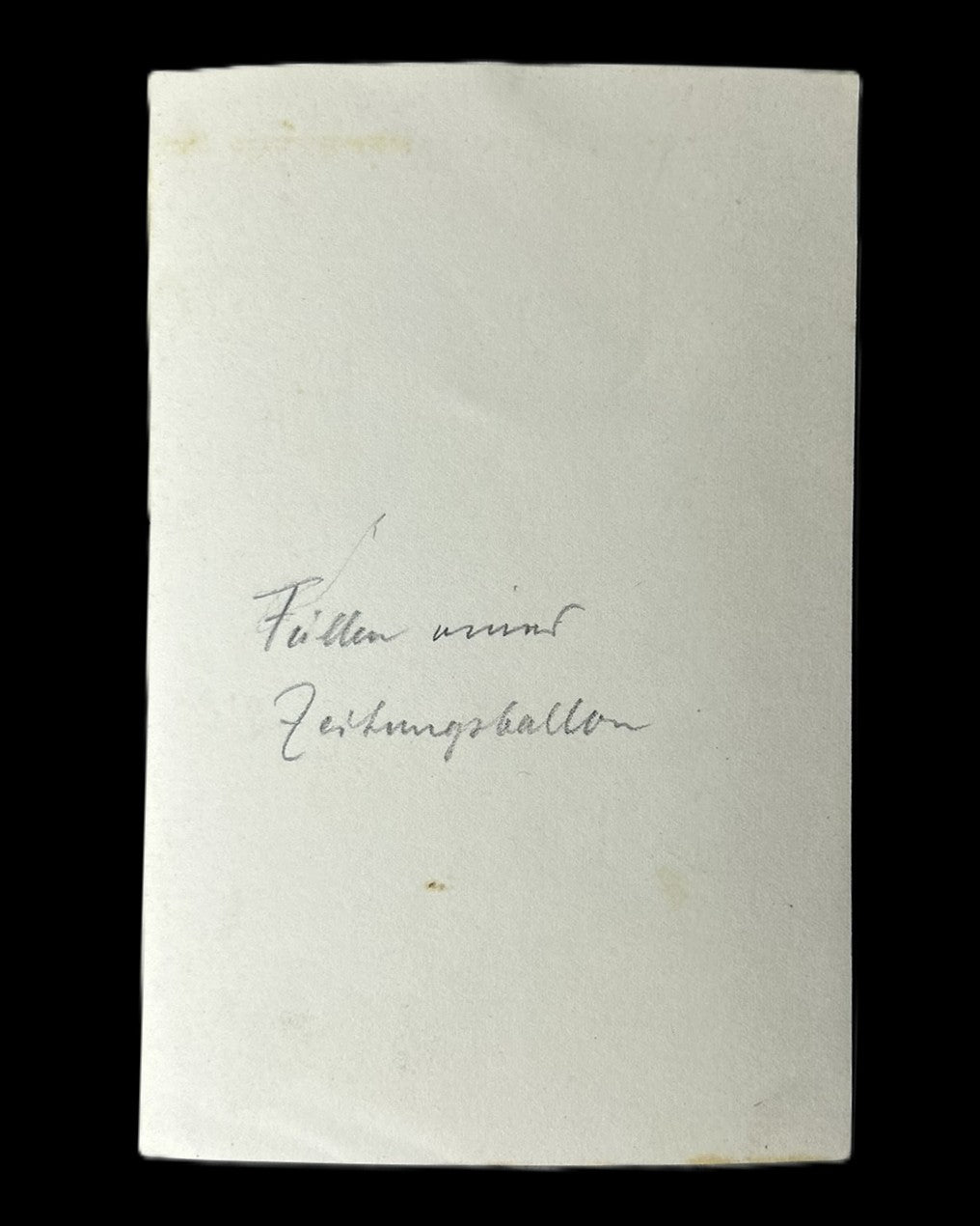 WWI German Observation Balloon Inflation Original Photograph