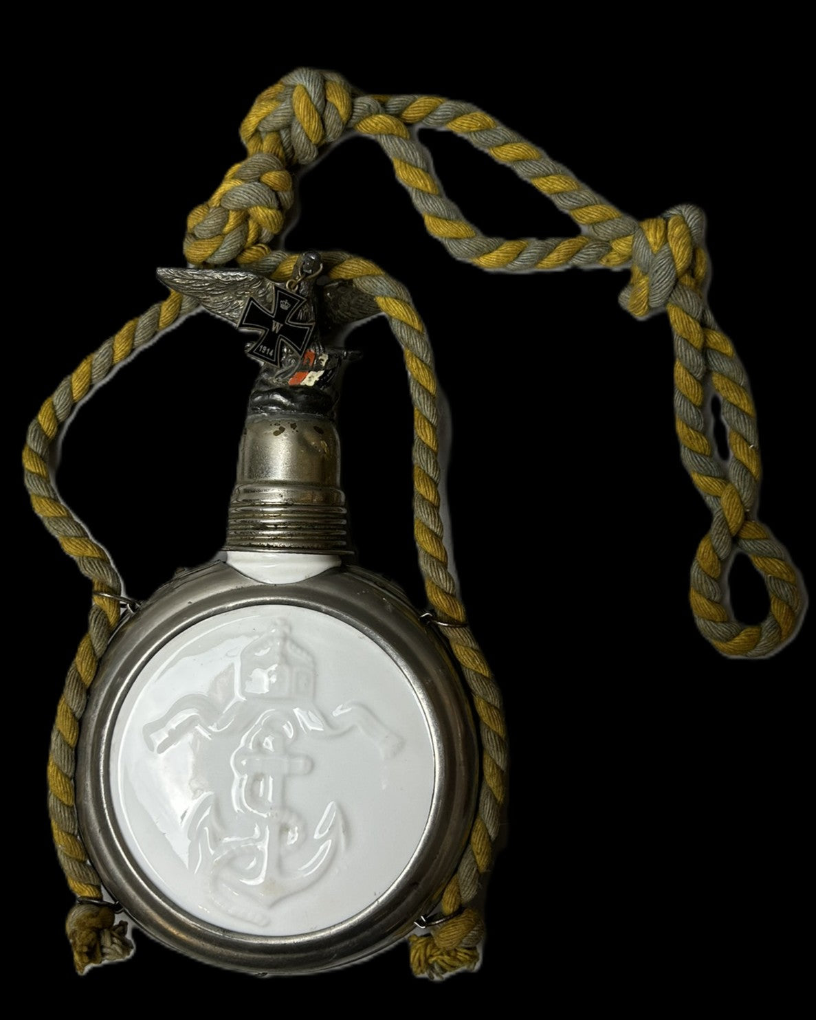 Imperial German Navy S.M.S. Braunschweig Commemorative Porcelain Canteen