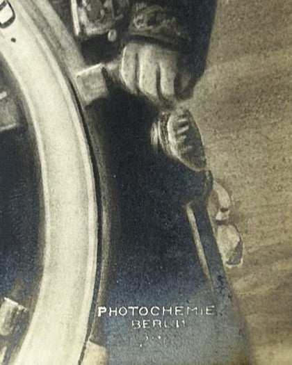 Imperial German Kaiser Wilhelm II Unser Steuermann SMS Deutschland Postcard