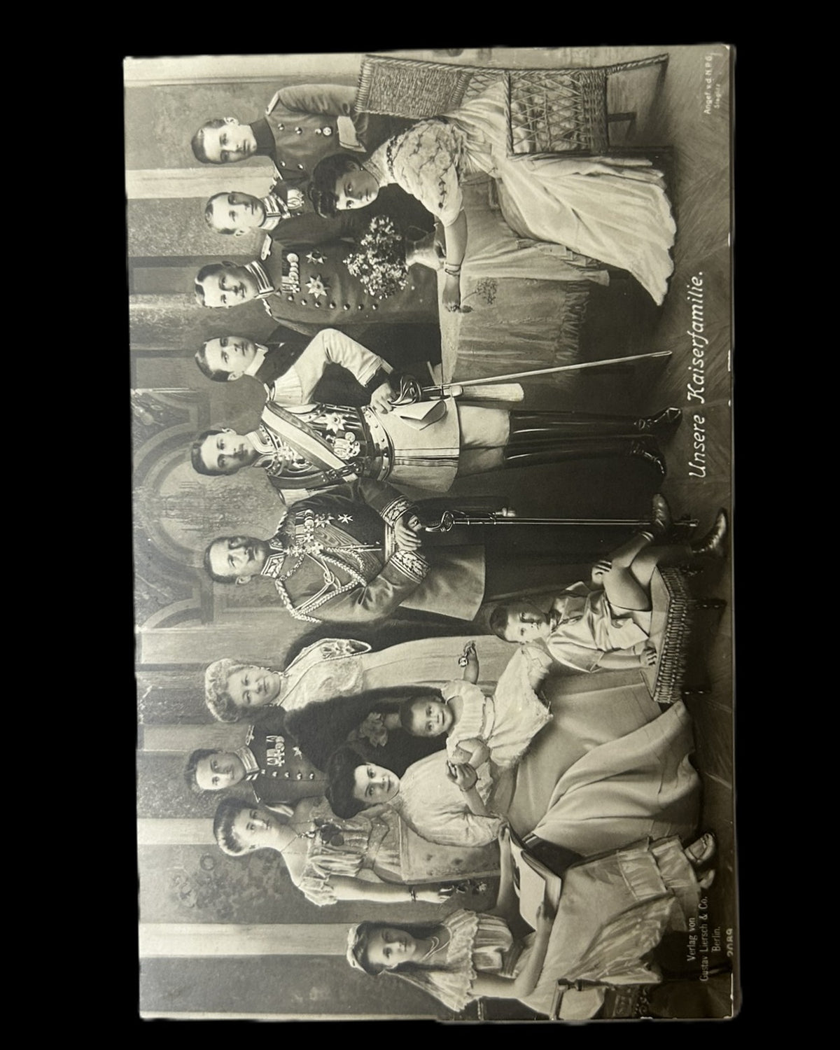 Prussia Kaiser Wilhelm II and Imperial Royal Family Portrait Postcard